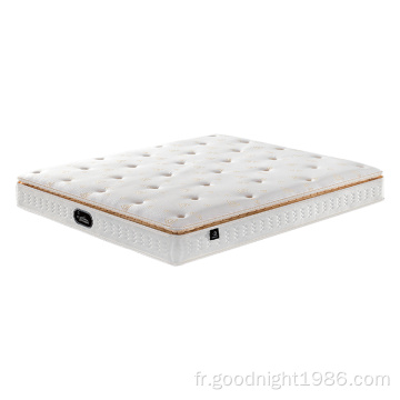 Matelas naturel non toxique organique de bobine de mousse de matelas de poche de ressort d&#39;ODM